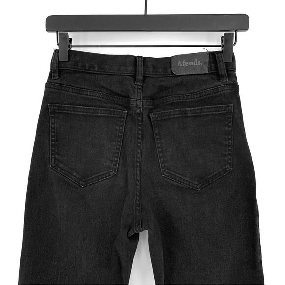 AFENDS High Rise Skinny Jean Washed Black 4 - Picture 10 of 12